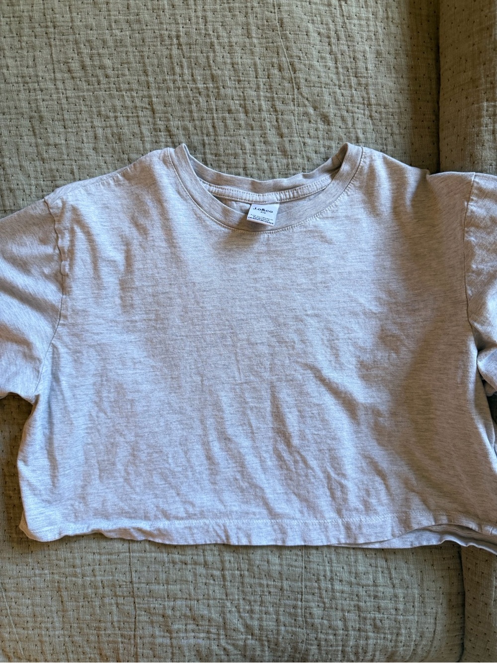 cropped grey t-shirt